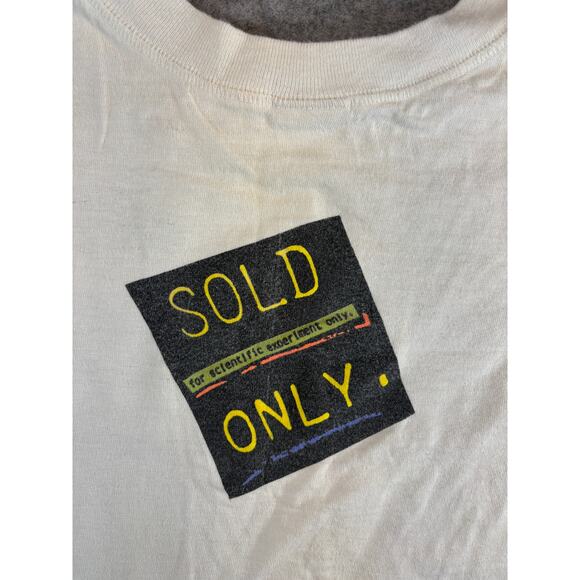 Ocean Pacific Graphic For Scientific Experiment Only Crop Top Womens Large White - Picture 13 of 14